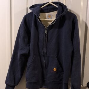 Carhartt  Navy Blue Hoodie Jacket